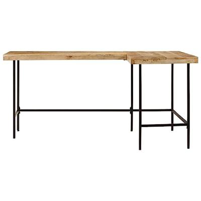 Bureau 165x110x77 cm massief mangohout en ijzer