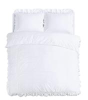 Sleeptime Ruffles Wit 200 x 200/220 cm - thumbnail
