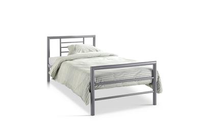 Bed Patrick Grijs 90x200cm