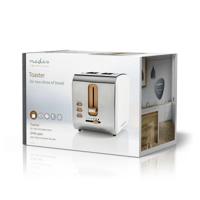 Broodrooster | 2 brede sleuven | Soft-touch | Wit - thumbnail