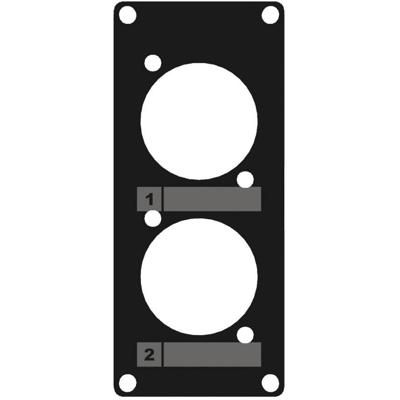 Caymon CASY105/B 2x D-size plaatje 1 space