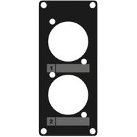 Caymon CASY105/B 2x D-size plaatje 1 space - thumbnail