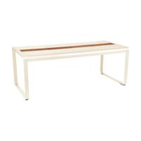 Fermob Bellevie tuintafel met opslagruimte 196x90 cm Beige Latte - thumbnail
