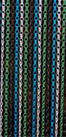 Sunarts model 604 Aluminium zilver / zwart / blauw / groen afm 100 x 232 cm - thumbnail