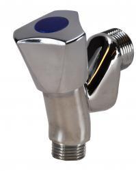 Wiesbaden Kiwa beluchterkraan+keerklep chroom knop