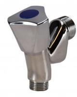 Wiesbaden Kiwa beluchterkraan+keerklep chroom knop - thumbnail