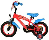 Yipeeh Spider-man kinderfiets - jongens - 12 inch - blauw/rood - thumbnail