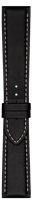 Horlogeband Tissot GENTLEMAN / T610044600 / T1274101605100A / T1274071605100A Leder Zwart 21mm - thumbnail