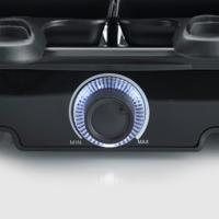 Raclettemachine - SEVERIN - RG9670 - 8 personen - Grote kookplaat met antiaanbaklaag 41,7 x 26,3 cm - 1400 W - Zwart - thumbnail