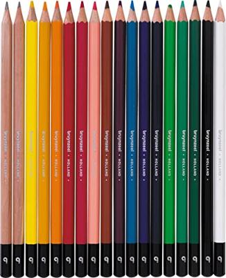 Tekenset bruynzeel blik 18 delen assorti | 12 stuks