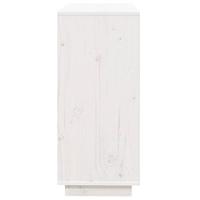 Dressoir 74x35x80 cm massief grenenhout wit - thumbnail