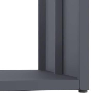 Brandhoutrek 40x40x40 cm koudgewalst staal antracietkleurig Brandhoutrek 40x40x40 cm koudgewalst staal antracietkleurig