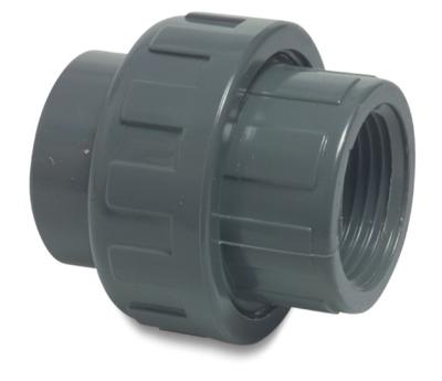 Aquaforte PVC Koppeling 25mm met ¾" Binnendraad - Weerbestendig voor Vijverbouw