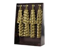 Kersthanger ijspegel 2.3x2.8x23cm licht goud - thumbnail