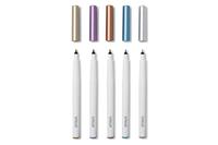 Cricut Explore/Maker Medium Point 5-Pack Stiftset Metallic, Goud, Koper, Zilver, Blauw, Lila - thumbnail