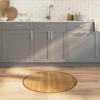 VidaXL Vloerkleed rond 80 cm bamboe naturel - thumbnail