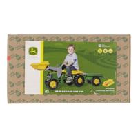 Rolly Toys 023110 RollyKid John Deere Tractor met Lader en Aanhanger - thumbnail