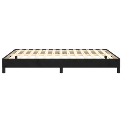 Bedframe fluweel zwart 140x190 cm