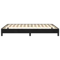 Bedframe fluweel zwart 140x190 cm - thumbnail