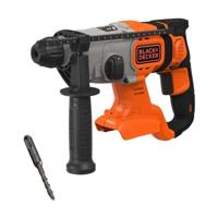 BLACK+DECKER BCD900B 18V 1.2J SDS+ Boorhamer | Zonder accu | Zijhandgreep | Dieptestop | 6mm betonboor - BCD900B-XJ - thumbnail
