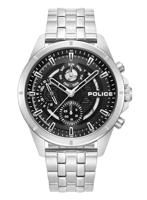 Police PEWJK0004605 Zwart Zilverkleurig Heren horloge - thumbnail