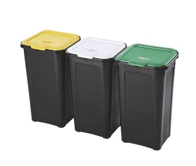 Recycling prullenbak Tontarelli TON854 44 L (3 Stuks) - 8009404218648 Recycling prullenbak Tontarelli TON854 44 L (3 Stuks) - 8009404218648
