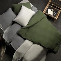 Dommelin Dommelin Dekbedovertrek Guernsey Jersey Olijf 140x200/220 - thumbnail