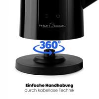 Profi Cook PC-WKS 1243 Waterkoker Aantal/Volume: 1.7 l Zwart - thumbnail