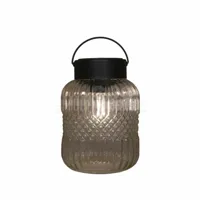 Solar Lantaarn Retro Glas Helder 12,5x19cm - thumbnail