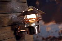 Wandlamp voordeur modern koper &apos;Blokhus&apos; Nordlux E27 fitting 25 cm - thumbnail