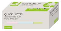 Q-CONNECT Quick Notes Recycled pastel, ft 38 x 51 mm, 100 vel, doos van 12 stuks in geassorteerde kleuren - thumbnail