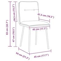 Eetkamerstoelen 6 st fluweel zwart - thumbnail