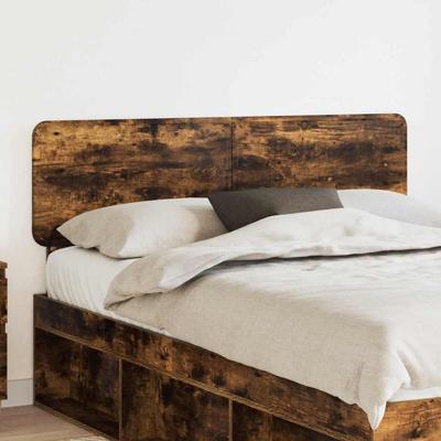 Hoofdbord met hoofdeinde Gerookt eiken 140 cm Bewerkt hout