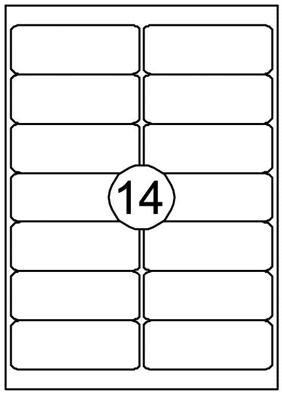 Etiket quantore 99.1x38.1mm 210st