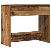 Wandtafel 89x41x76,5 cm bewerkt hout oud houtkleurig - thumbnail