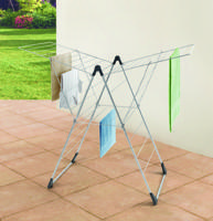 Tomado -metaltex vento 25 droogrek 133x109x58 cm zilver 25m drooglengte - thumbnail