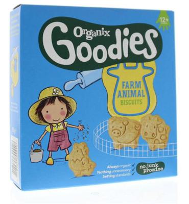 Organix Goodies Boerderijdieren koekjes 1+jr bio 100 Gram