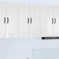 Keukenkast Kalmar Hoogglans wit 60 x 31 x 80 cm Bewerkt hout - thumbnail