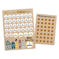 Folat BV Sinterklaas aftelkalender met stickers welkom sint & piet - thumbnail