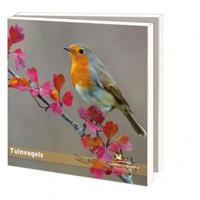 Kaartenmapje met env, vierkant: Tuinvogels, Vogelbescherming Nederland - thumbnail