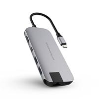 Hyper HD247B-gray Hyperdrive Slim 8-in-1 hub voor MacBook en USB-C apparaten, grijs - thumbnail