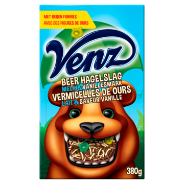 Venz Rimboe Beer Hagelslag Melk & Vanillesmaak 380 g bij Jumbo Venz Rimboe Beer Hagelslag Melk & Vanillesmaak 380 g bij Jumbo