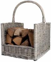 Haardblokkenmand grijs / Esschert Design - thumbnail