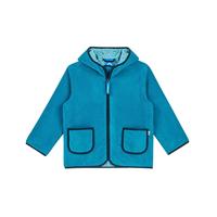 Fleece kinderjas TONTTU FINKID, zip-in binnenjas oceaanblauw - thumbnail