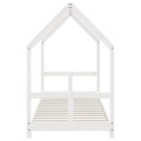Kinderbedframe 80x200 cm massief grenenhout wit - thumbnail
