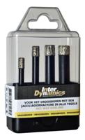 Inter Dynamics Tegelboorset | BlackPower | Voor droogboren | 6, 8, 10 en 12 mm - 960100 - thumbnail