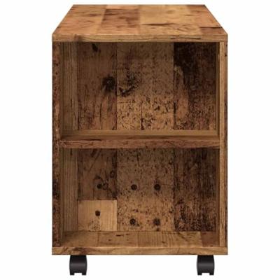 Tv-meubel met wielen 102x34,5x43 cm bewerkt hout oud hout Tv-meubel met wielen 102x34,5x43 cm bewerkt hout oud hout