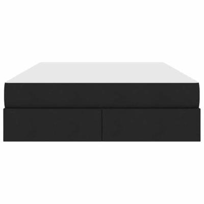Opbergbed met matras met matras Zwart 140 x 190 cm Polyester