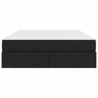 Opbergbed met matras met matras Zwart 140 x 190 cm Polyester - thumbnail