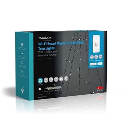 SmartLife Decoratieve LED | Wi-Fi | Warm tot koel wit | 200 LED's | 5 x 4 m | Android / IOS
